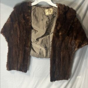 Elegant Brown Fur Cape for Women